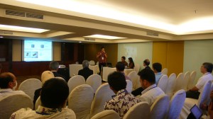 A student presented in Surabaya 2013