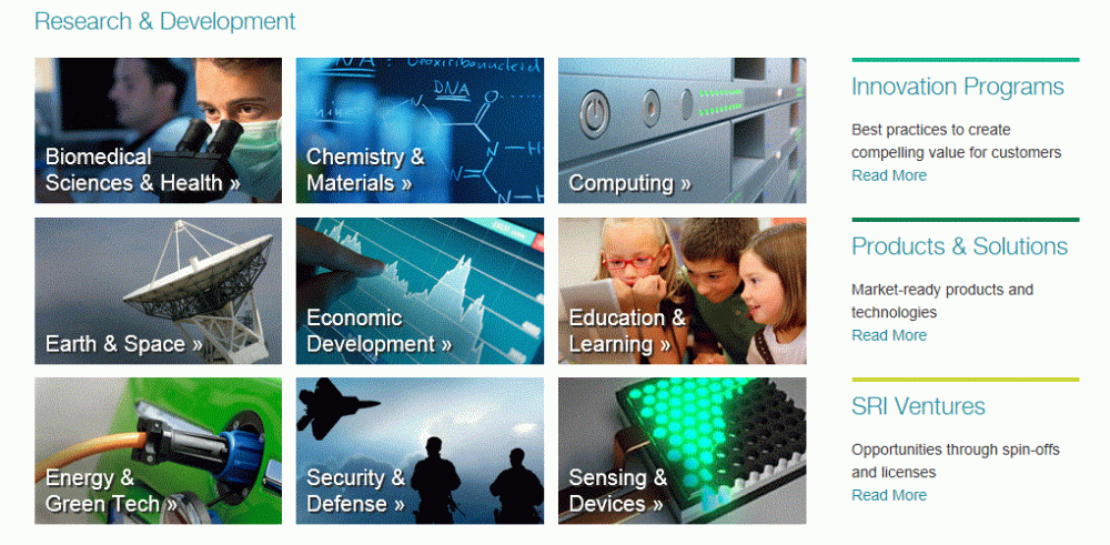 A student at SRI International, California. 院生が米国研修.