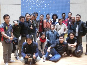 Participants in BASE building. Photo is from: www.tuat.ac.jp/~nomalab/aims_short_2014/