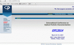 Lenggoro as a committee member in OPC2014, 微粒子光学分析に関する国際会議