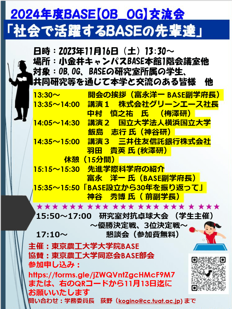 BASE Alumni Day (16 Nov. PM)