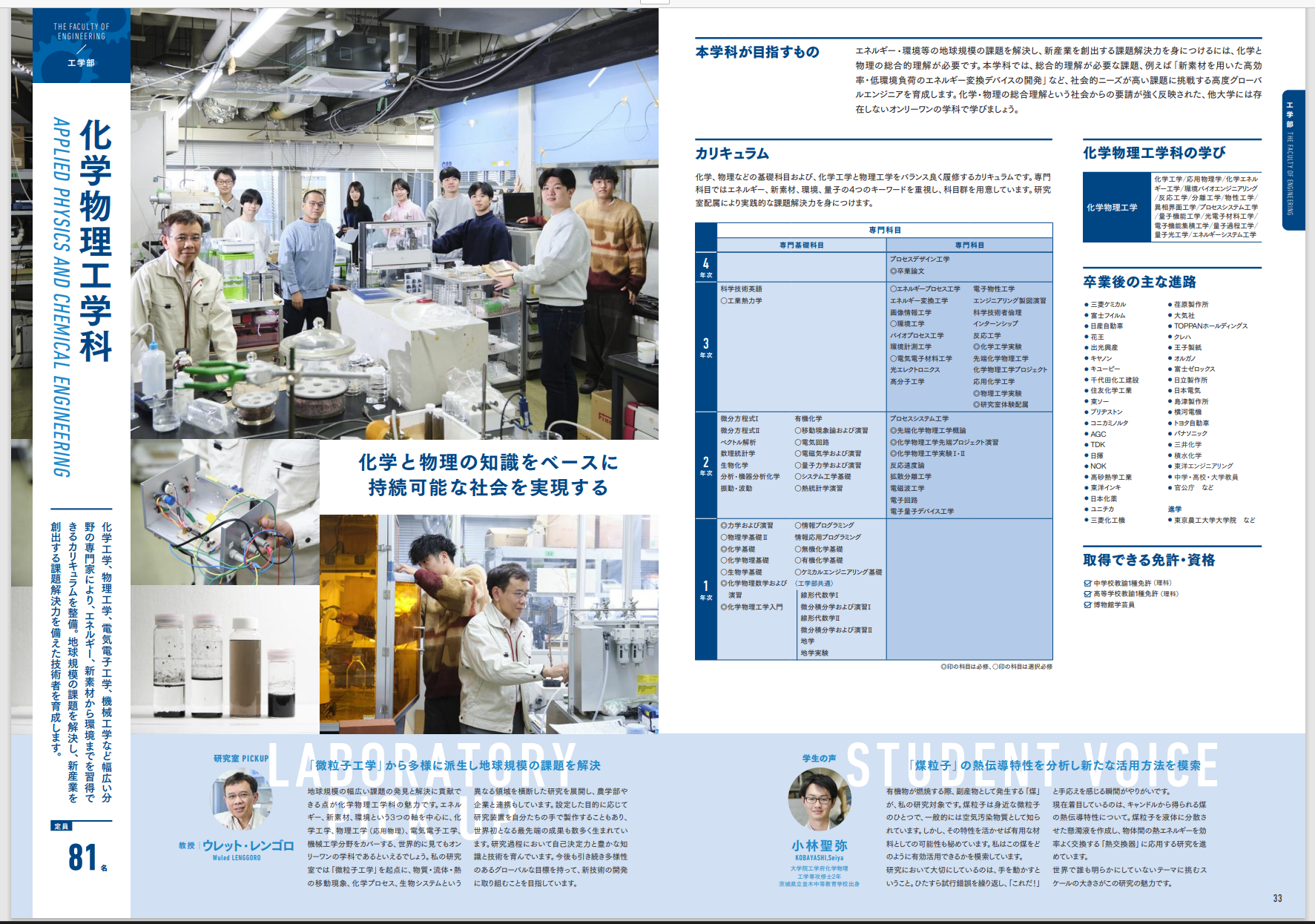 研究室紹介記事が大学公式ガイダンス2026に掲載されました！ Lab Introduction featured in University Guidance 2026