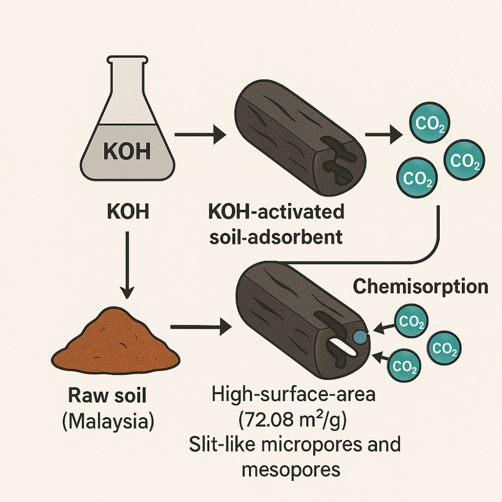 [Research News] マレーシア産土壌を用いた新しいCO₂吸着材 Malaysian Soil-Based CO₂ Adsorbents
